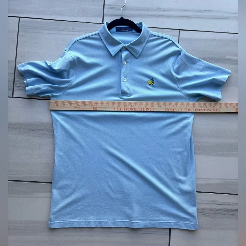 Brand New | Masters Clubhouse Collection Polo Made in Italy Sky Blue Augusta | M - Picture 13 of 16